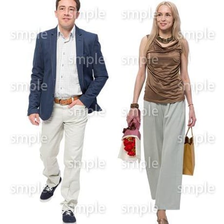 Cutout People　外国人ペア　JJ_456