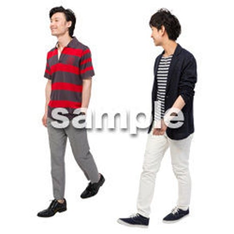 Cutout People　男性ペア　JJ_347