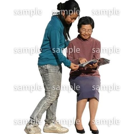 人物切抜き素材　男性女性編　A_323