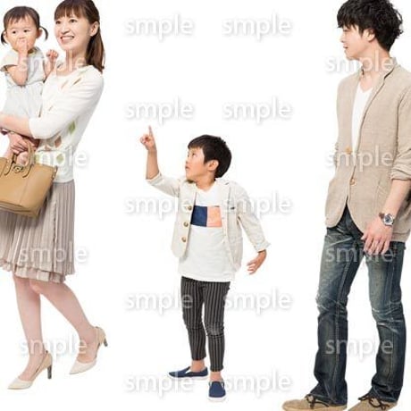 Cutout People　4人ファミリー　GG_422