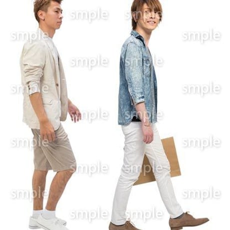 Cutout People　男性ペア　JJ_363
