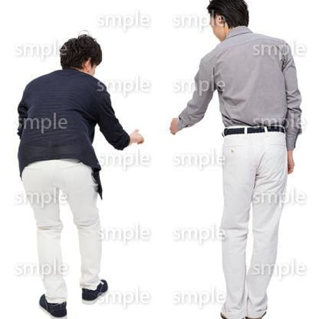 Cutout People　男性ペア　JJ_435