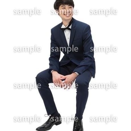 Cutout People　パーティー座る人　DD_416