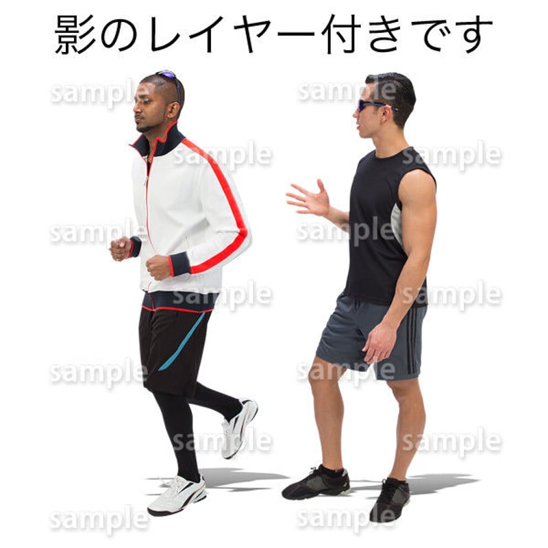 100個セット☆人物切抜き素材-スポーツ 1k015 | NO-N-NO 人物切り抜き 
