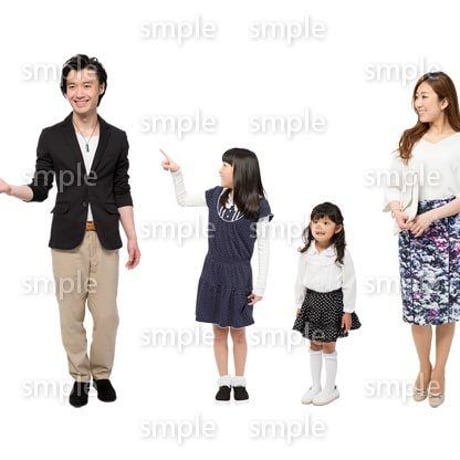 Cutout People　4人ファミリー　GG_341