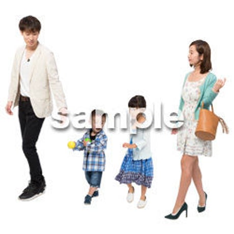 Cutout People　4人ファミリー　GG_242