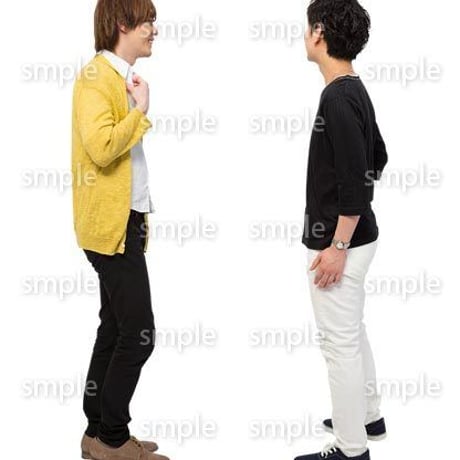 Cutout People　男性ペア　JJ_388