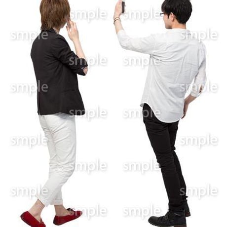 Cutout People　男性ペア　JJ_409