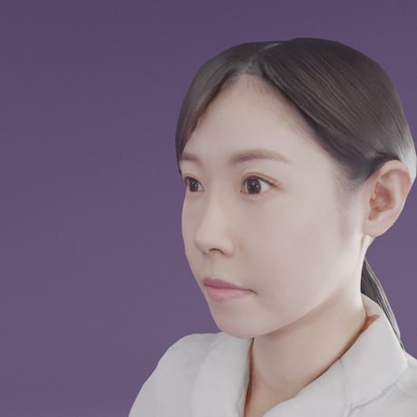 3D人モデルAポーズ　164_Mari