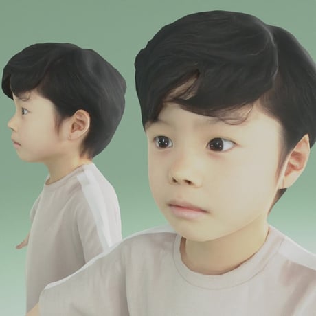 3D人モデルAポーズ　228_Rui