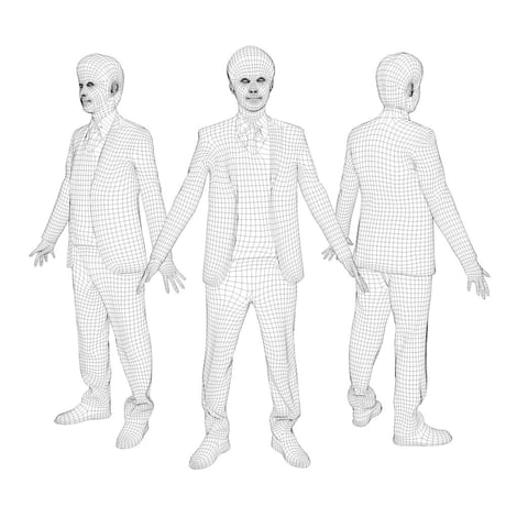 3D人モデルAポーズ　104_Sota