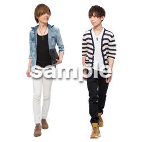 Cutout People　男性ペア　JJ_336
