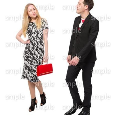 Cutout People　外国人ペア　JJ_452