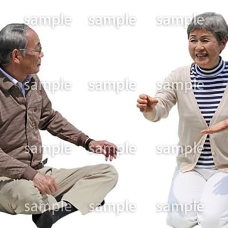 人物切抜き素材　シニアライフ編　R_337