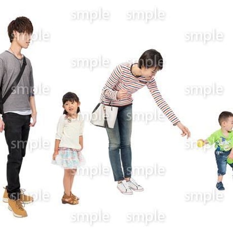 Cutout People　4人ファミリー　GG_462