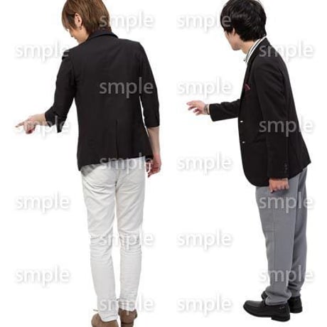 Cutout People　男性ペア　JJ_404