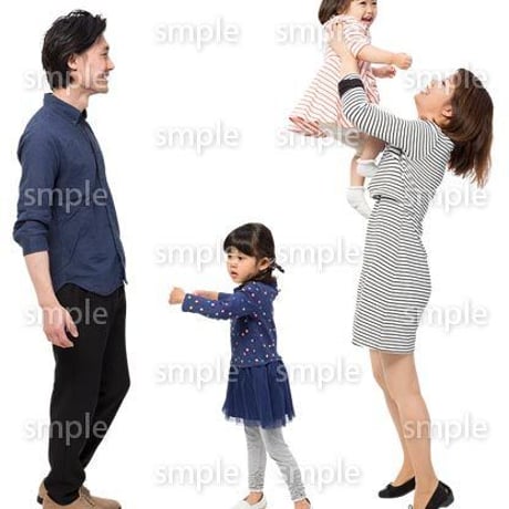 Cutout People　4人ファミリー　GG_443