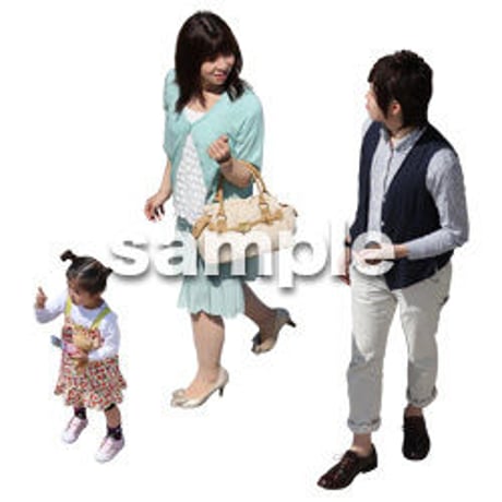 Cutout People　鳥瞰　人物　FF_157