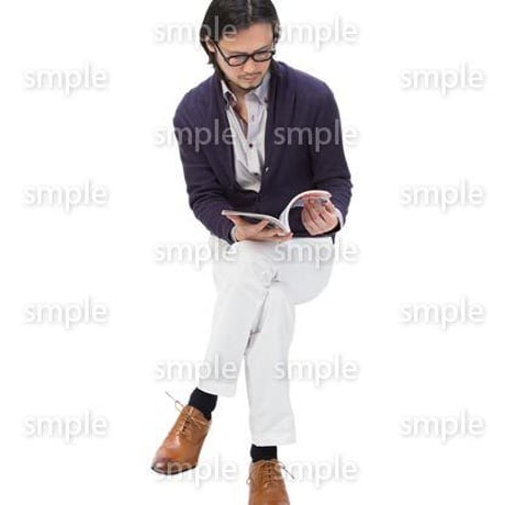 Cutout People　座る　男性　LL_211