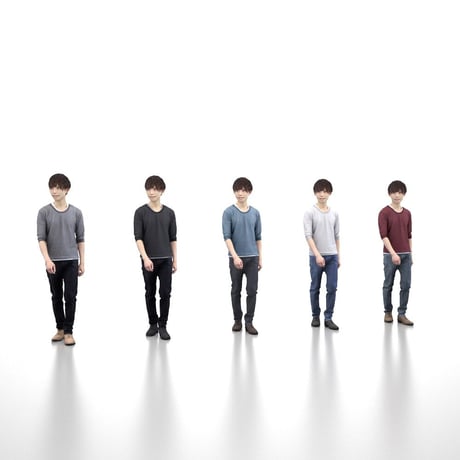 3D人物素材  [Posed]  037_Toru