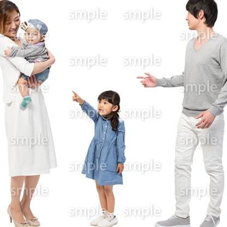 Cutout People　4人ファミリー　GG_437