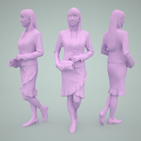 3D人物素材  [Posed]  001_Rika
