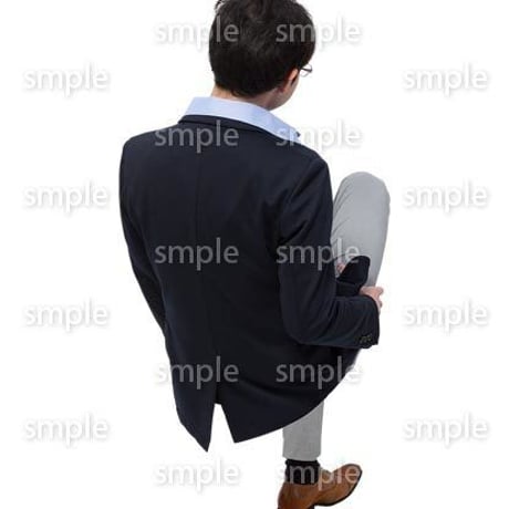 Cutout People　座る　男性　LL_090