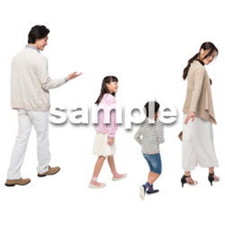 Cutout People　4人ファミリー　GG_249