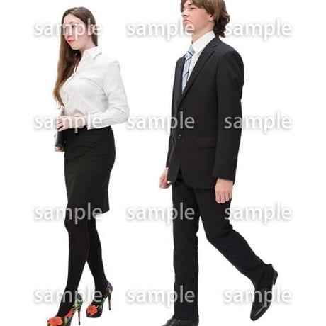 Cutout People　ビジネス　AA_037