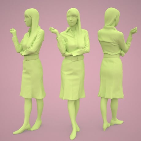 3D人物素材  [Posed]  007_Rika
