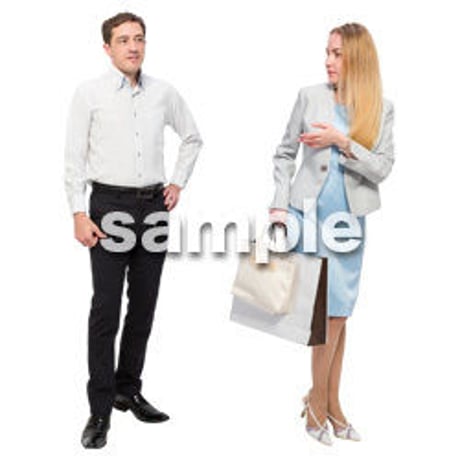 Cutout People　外国人ペア　JJ_466