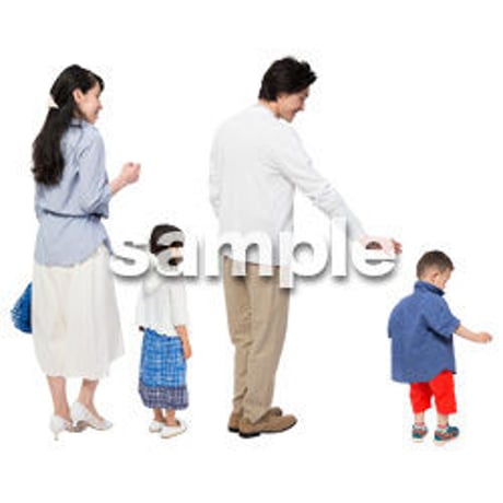 Cutout People　4人ファミリー　GG_354