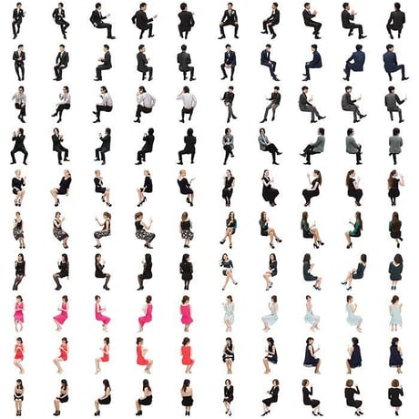 04Cutout People パーティーV1 [ダウンロード版]