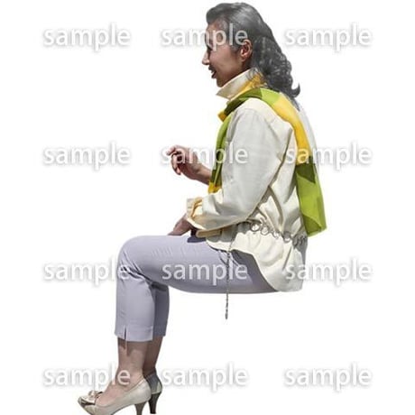 人物切抜き素材　シニアライフ編　R_348