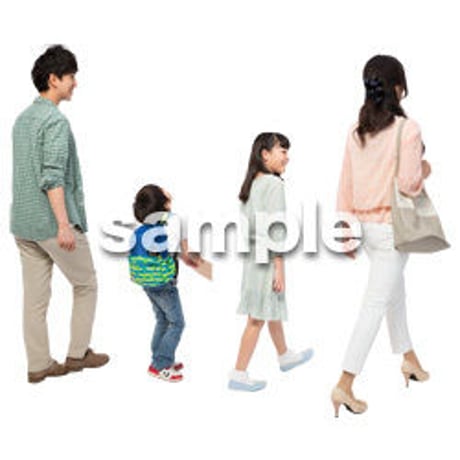 Cutout People　4人ファミリー　GG_274