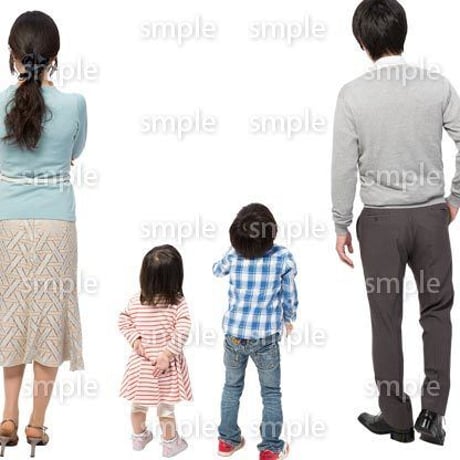 Cutout People　4人ファミリー　GG_380