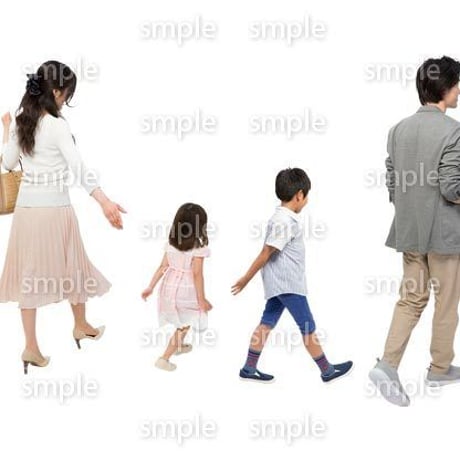 Cutout People　4人ファミリー　GG_219