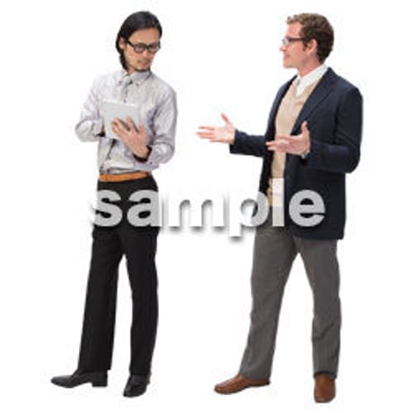 Cutout People　ビジネス　AA_017