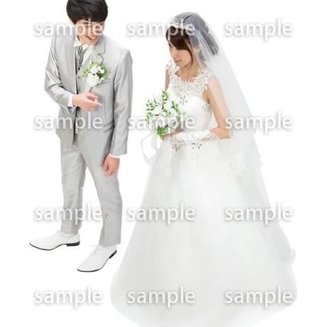 Cutout People　ウェディング鳥瞰　DD_048