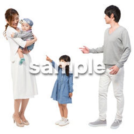 Cutout People　4人ファミリー　GG_437