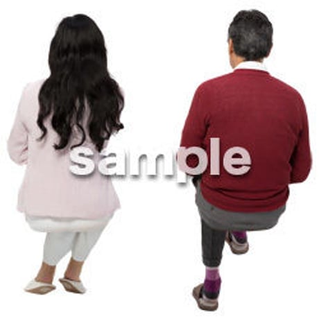 Cutout People　アットホーム　座る　II_435