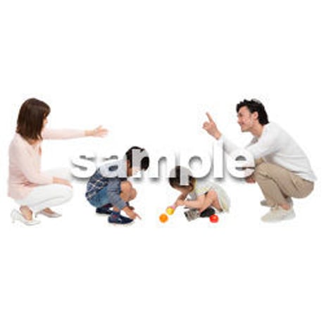 Cutout People　4人ファミリー　GG_483