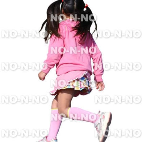 人物切抜きセット☆走る子ども　1_set024