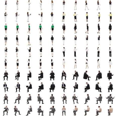01Cutout People ビジネスV1 [ダウンロード版]
