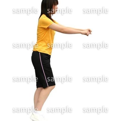 人物切抜き素材　夏服・フィットネス編　J_412