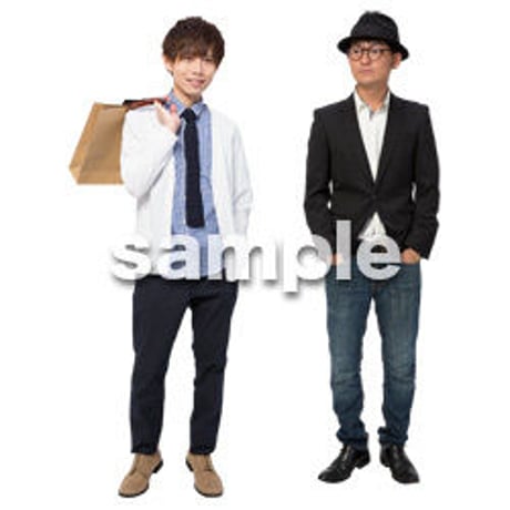 Cutout People　男性ペア　JJ_376