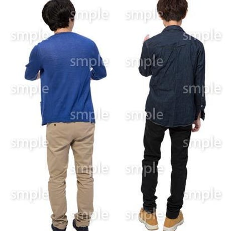Cutout People　男性ペア　JJ_425