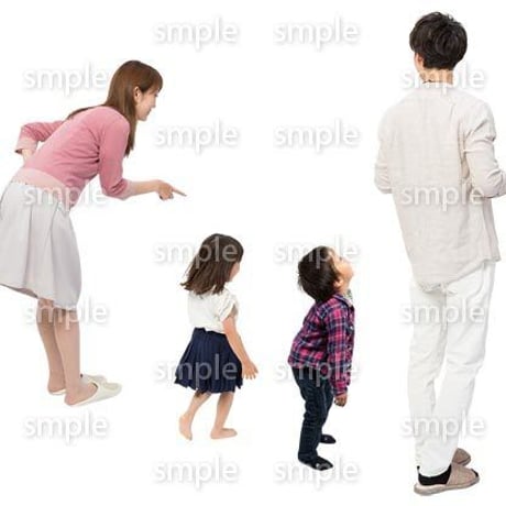 Cutout People　4人家族　II_334