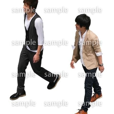 Cutout People　鳥瞰　人物　FF_122