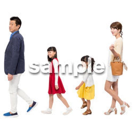 Cutout People　4人ファミリー　GG_303
